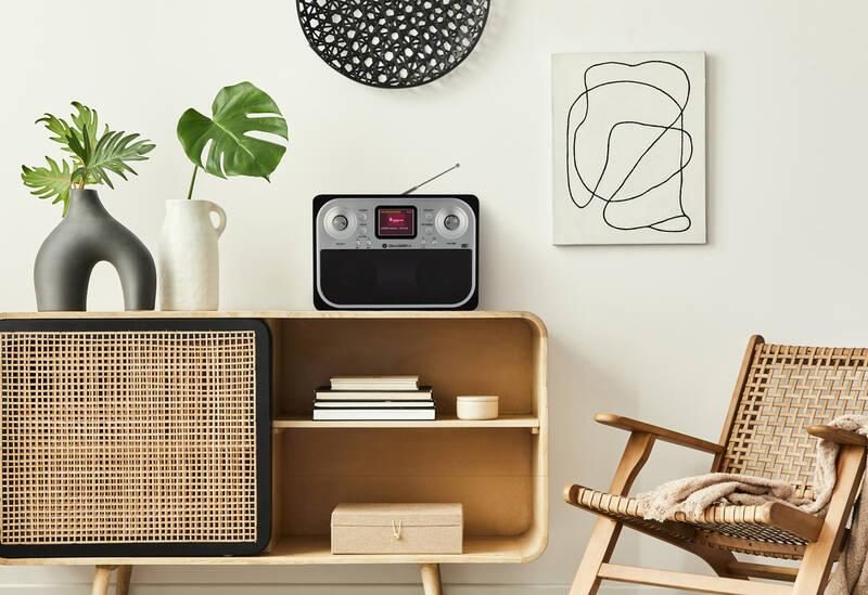 Radiopřijímač s DAB GoGEN DAB 700 BTCB černý šedý