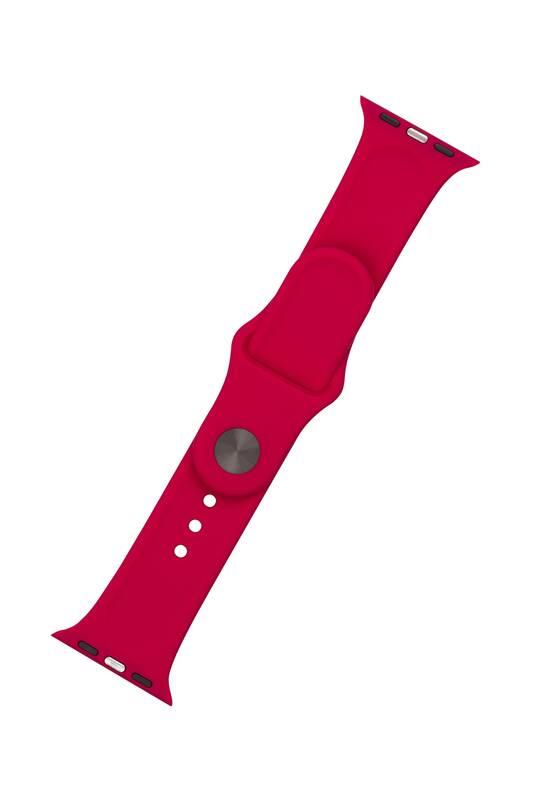 Řemínek FIXED Silicone Strap na Apple Watch 38 40 41 mm - granátové jablko