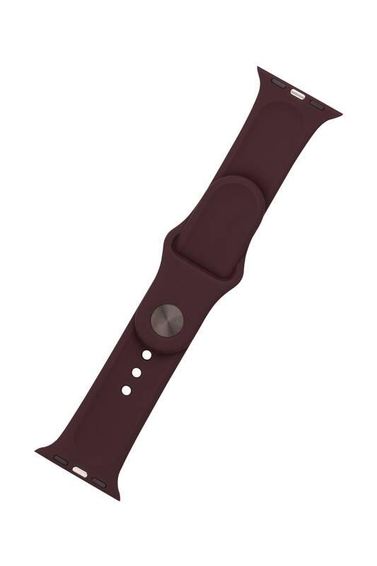 Řemínek FIXED Silicone Strap na Apple Watch 38 40 41 mm - kakaový