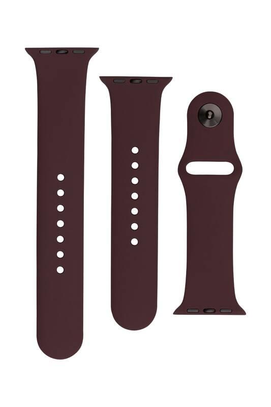 Řemínek FIXED Silicone Strap na Apple Watch 38 40 41 mm - kakaový