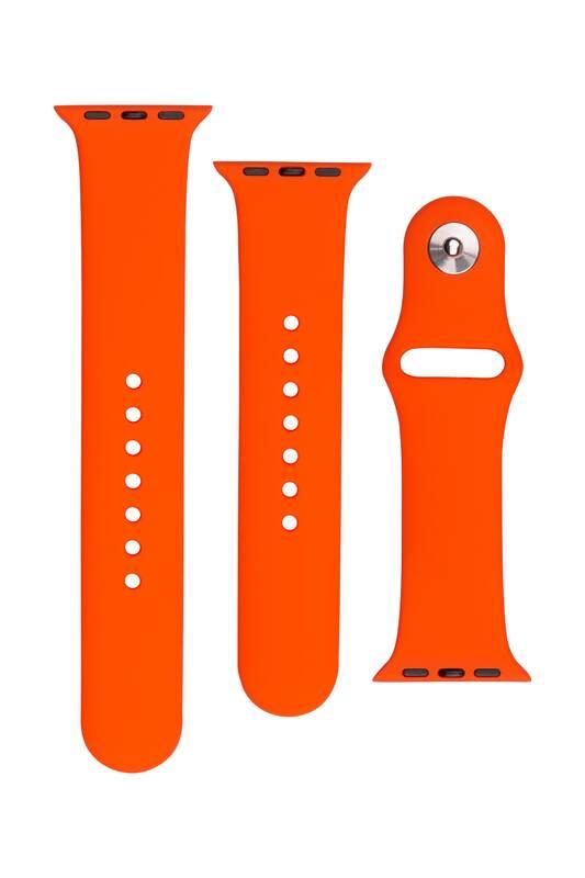 Řemínek FIXED Silicone Strap na Apple Watch 38 40 41 mm - meruňkový