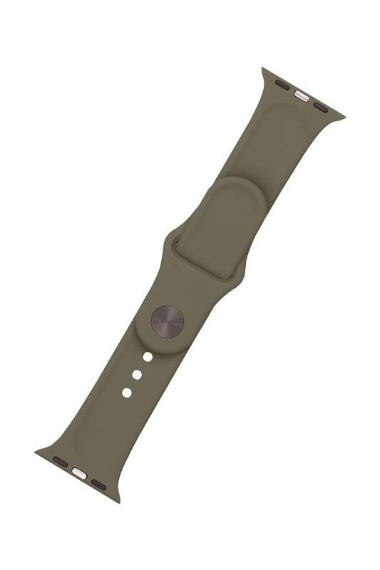 Řemínek FIXED Silicone Strap na Apple Watch 38 40 41 mm - olivový