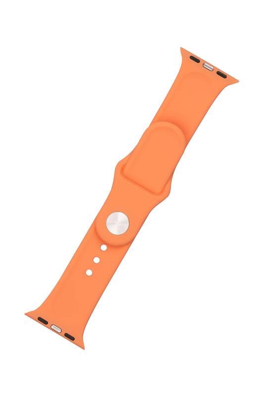 Řemínek FIXED Silicone Strap na Apple Watch 38 40 41 mm oranžový