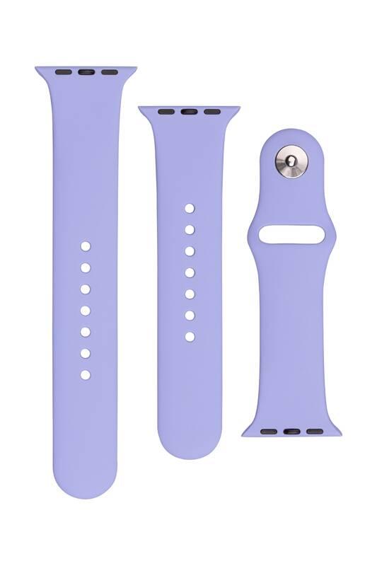 Řemínek FIXED Silicone Strap na Apple Watch 38 40 41 mm - šeříkový