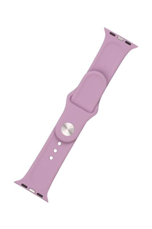 Řemínek FIXED Silicone Strap na Apple Watch 38 40 41 mm - světle fialový
