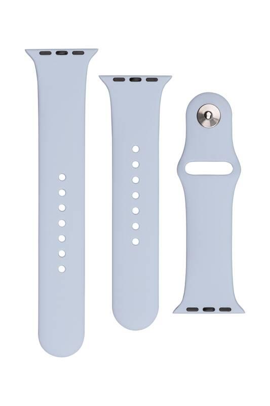 Řemínek FIXED Silicone Strap na Apple Watch 38 40 41 mm - světle modrý