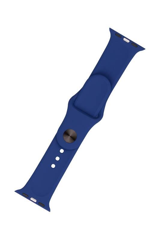 Řemínek FIXED Silicone Strap na Apple Watch 42 44 45 mm - královsky modrý