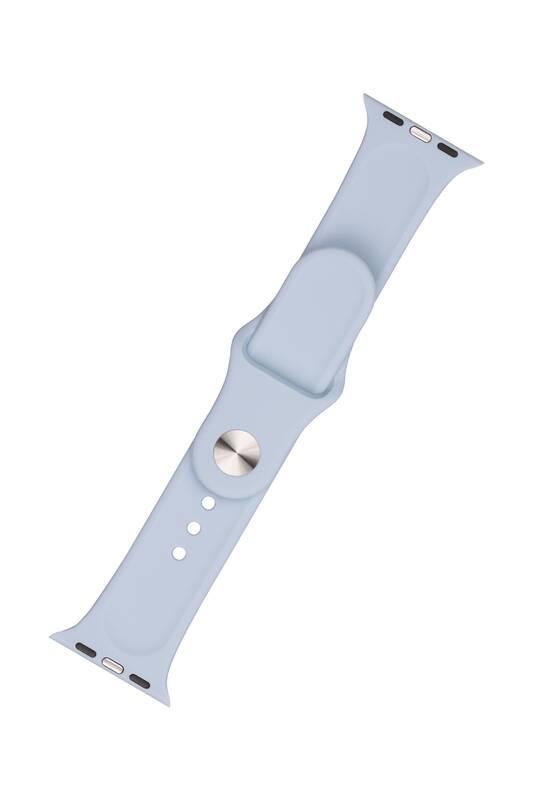 Řemínek FIXED Silicone Strap na Apple Watch 42 44 45 mm - světle modrý