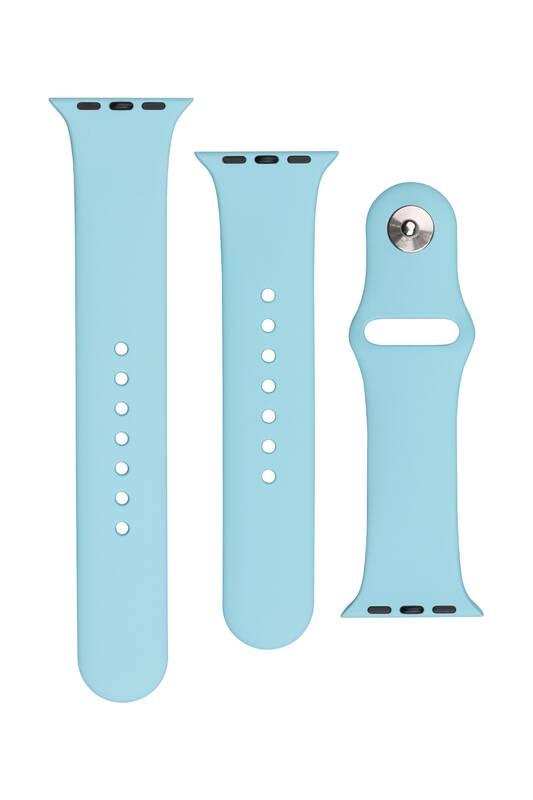 Řemínek FIXED Silicone Strap na Apple Watch 42 44 45 mm tyrkysový