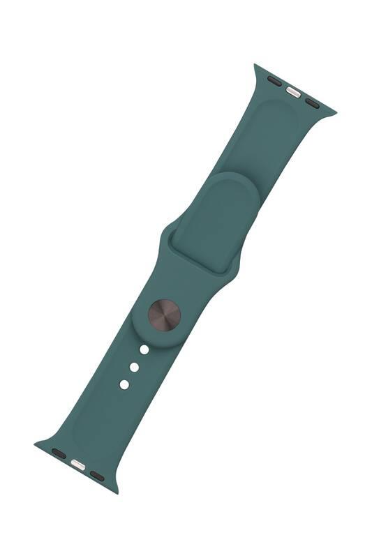 Řemínek FIXED Silicone Strap na Apple Watch 42 44 45 mm - zelenomodrý