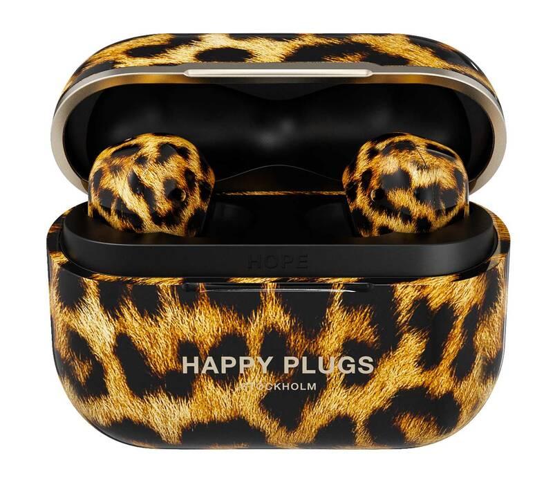 Sluchátka Happy Plugs Hope - leopard