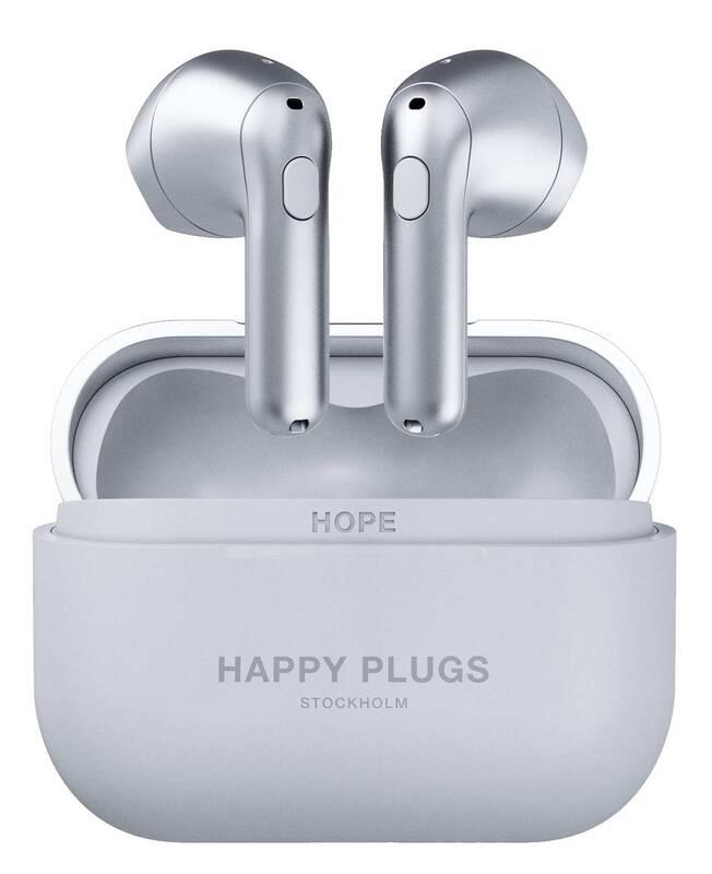 Sluchátka Happy Plugs Hope stříbrná, Sluchátka, Happy, Plugs, Hope, stříbrná