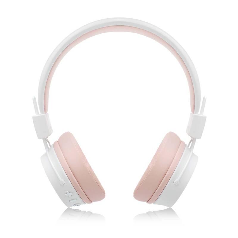 Sluchátka Niceboy HIVE 2 Joy Sakura bílá