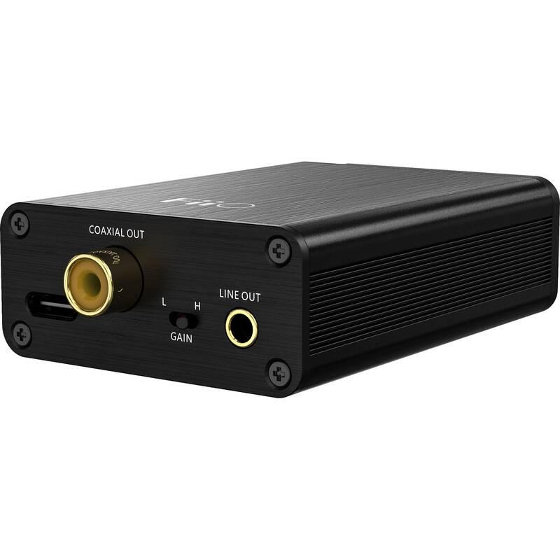 Sluchátkový zesilovač FiiO E10K-TC, DAC převodník černý