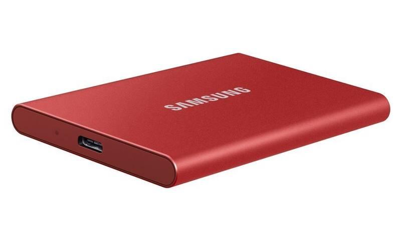 SSD externí Samsung T7 2TB červený, SSD, externí, Samsung, T7, 2TB, červený