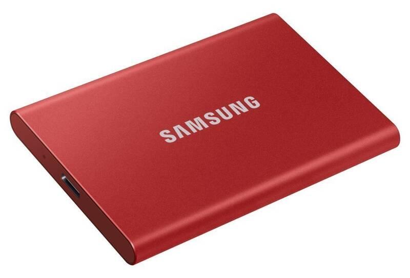 SSD externí Samsung T7 2TB červený, SSD, externí, Samsung, T7, 2TB, červený
