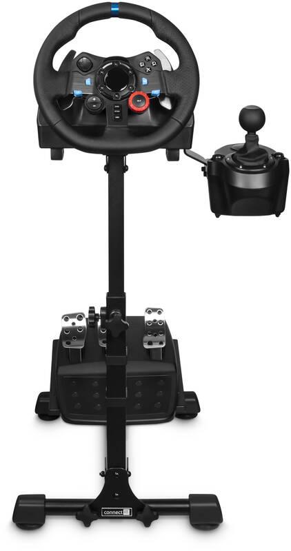Stojan pro volant Connect IT TitanFrame na herní volant a pedály černý