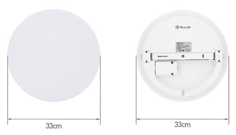 Stropní svítidlo Tellur WiFi Smart LED kulaté, 24 W, teplá bílá