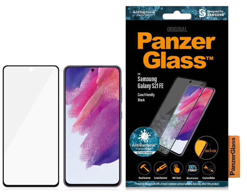 Tvrzené sklo PanzerGlass Edge-to-Edge na Samsung Galaxy S21 FE černé