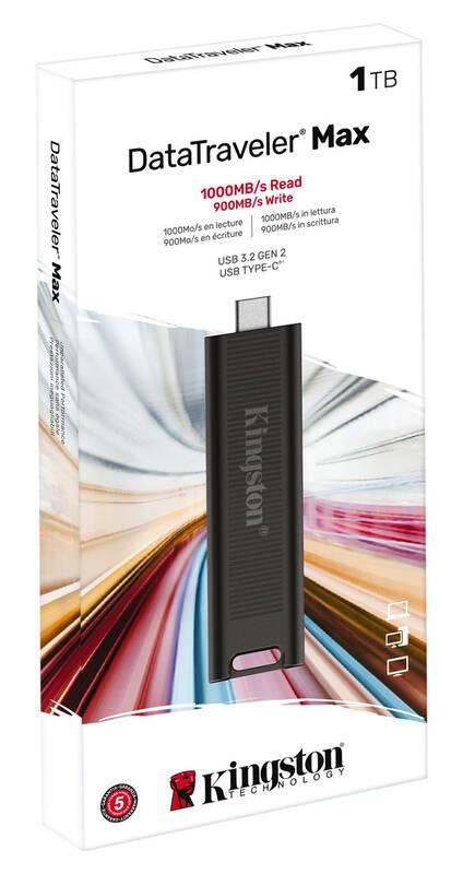 USB Flash Kingston DataTraveler Max 1TB černý, USB, Flash, Kingston, DataTraveler, Max, 1TB, černý