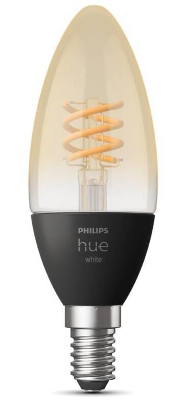 Žárovka LED Philips Hue Bluetooth, filament, 4,5W, E14, White
