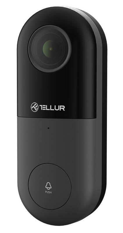 Zvonek Tellur Video DoorBell WiFi, 1080P, PIR černý