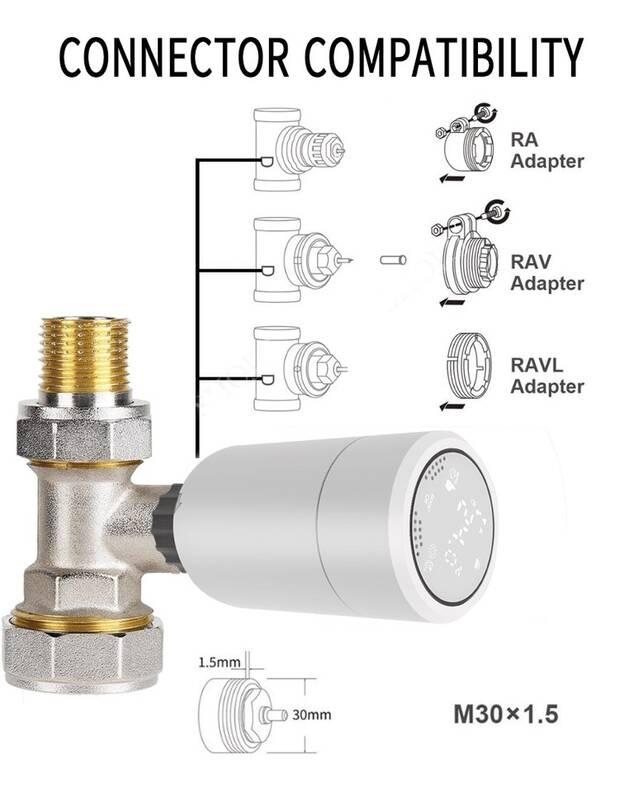 Bezdrátová termohlavice IMMAX NEO SMART 2x hlavice Zigbee SMART NEO BRIDGE PRO v2, TUYA, Bezdrátová, termohlavice, IMMAX, NEO, SMART, 2x, hlavice, Zigbee, SMART, NEO, BRIDGE, PRO, v2, TUYA