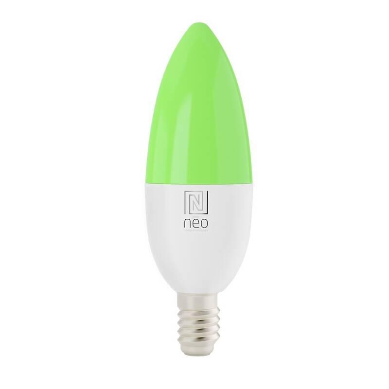 Chytrá žárovka IMMAX NEO SMART LED E14 6W RGB CCT barevná a bílá, stmívatelná, WiFi