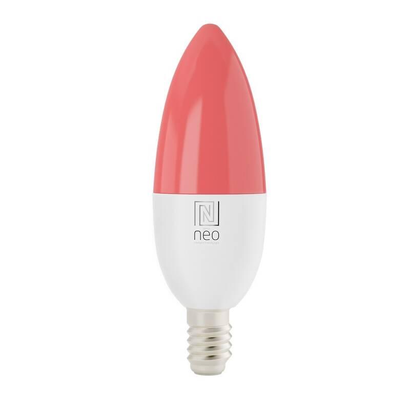 Chytrá žárovka IMMAX NEO SMART LED E14 6W RGB CCT barevná a bílá, stmívatelná, WiFi