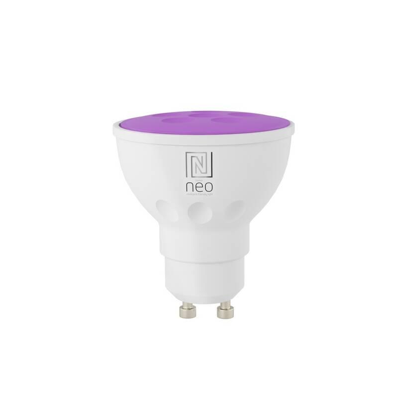 Chytrá žárovka IMMAX NEO SMART LED GU10 6W RGB CCT barevná a bílá, stmívatelná, WiFi