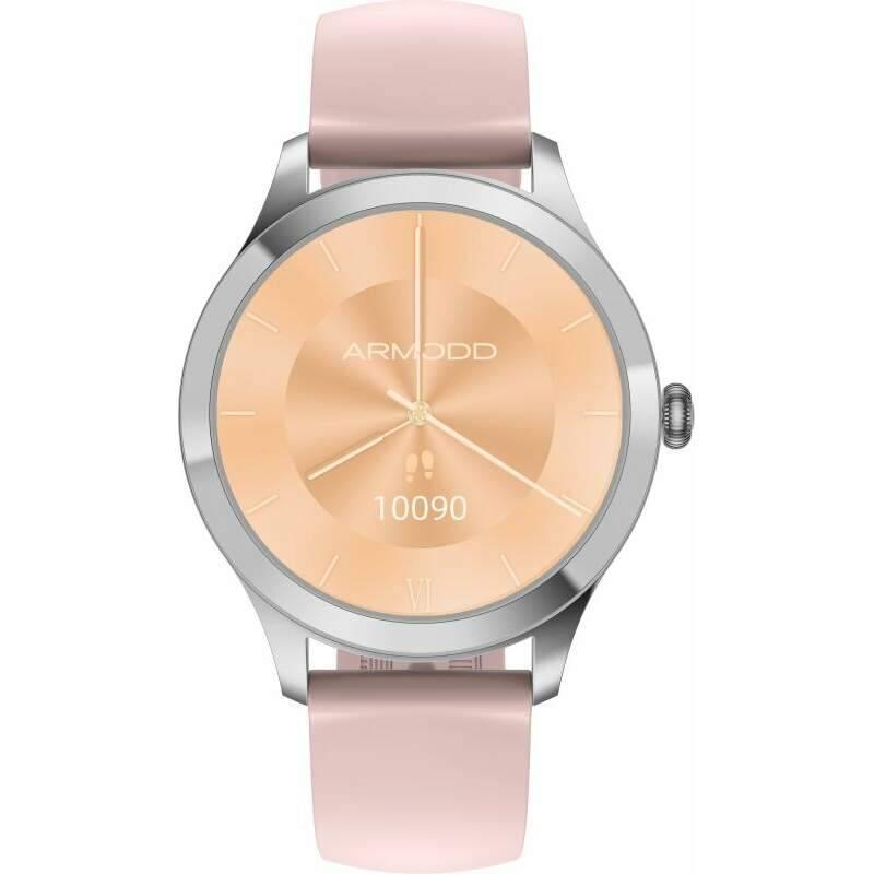 Chytré hodinky ARMODD Candywatch Premium 2 stříbrná s růžovým řemínkem