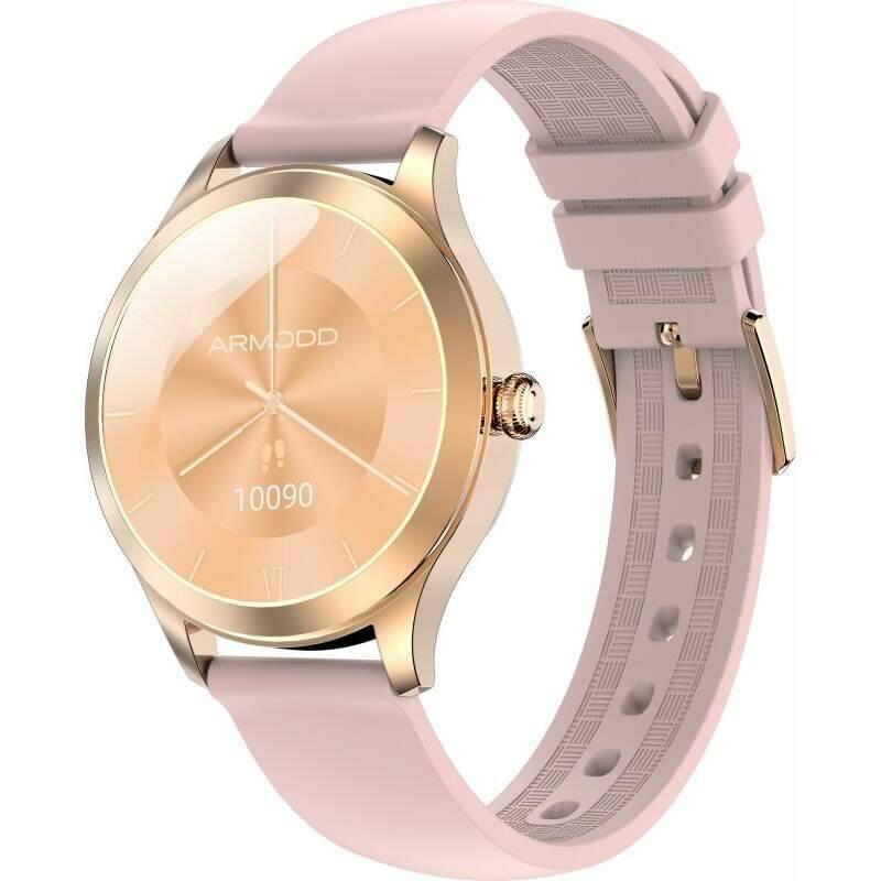 Chytré hodinky ARMODD Candywatch Premium 2 zlatá s růžovým řemínkem, Chytré, hodinky, ARMODD, Candywatch, Premium, 2, zlatá, s, růžovým, řemínkem
