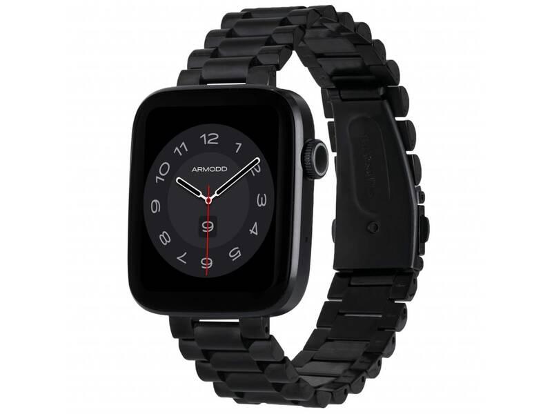 Chytré hodinky ARMODD Squarz 9 Pro - černá s kovovým řemínkem silikonový řemínek, Chytré, hodinky, ARMODD, Squarz, 9, Pro, černá, s, kovovým, řemínkem, silikonový, řemínek