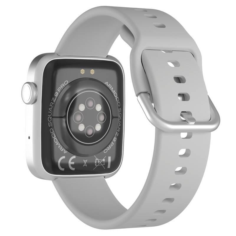 Chytré hodinky ARMODD Squarz 9 Pro stříbrné