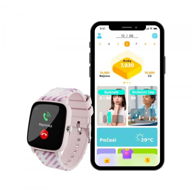 Chytré hodinky LAMAX BCool růžový