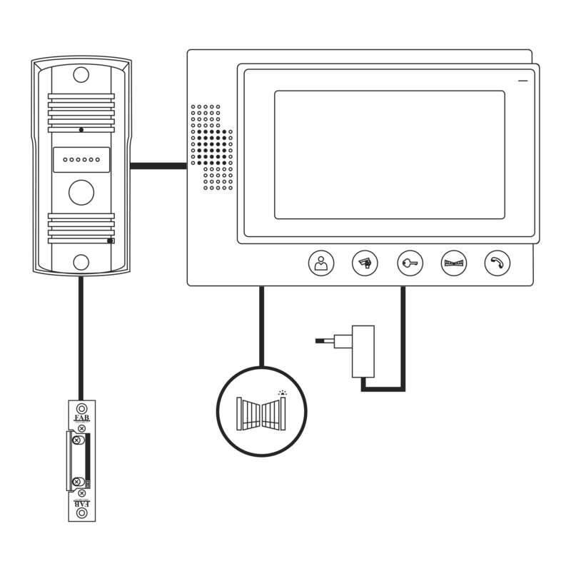 Dveřní videotelefon EMOS EM-07HD, Dveřní, videotelefon, EMOS, EM-07HD