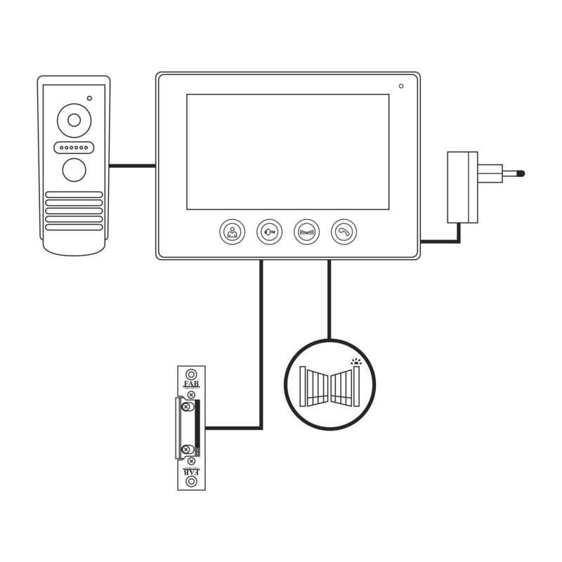 Dveřní videotelefon EMOS EM-101WIFI s aplikací pro mobily