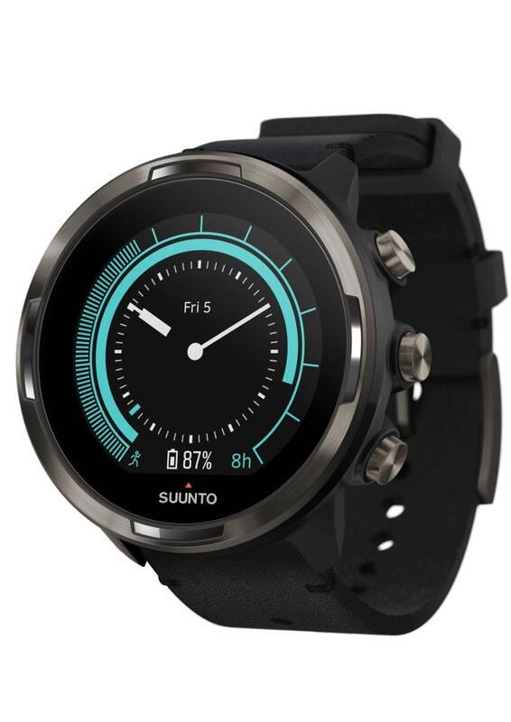 GPS hodinky Suunto 9 Baro - Titanium Leather, GPS, hodinky, Suunto, 9, Baro, Titanium, Leather