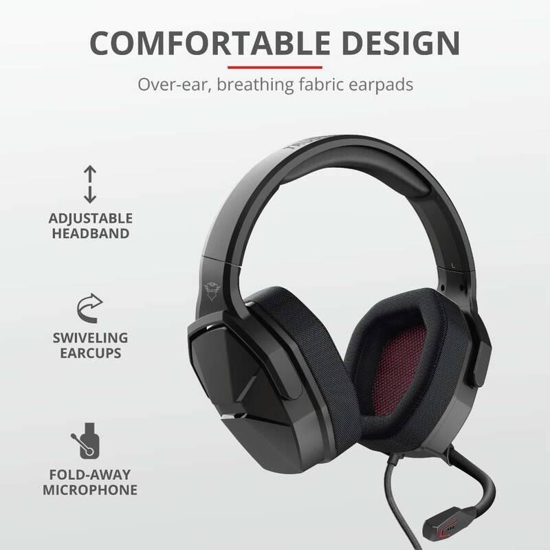 Headset Trust GXT 4371 Ward černý