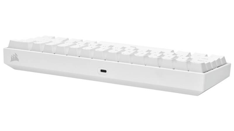 Klávesnice Corsair K65 Mini Red RGB bílá