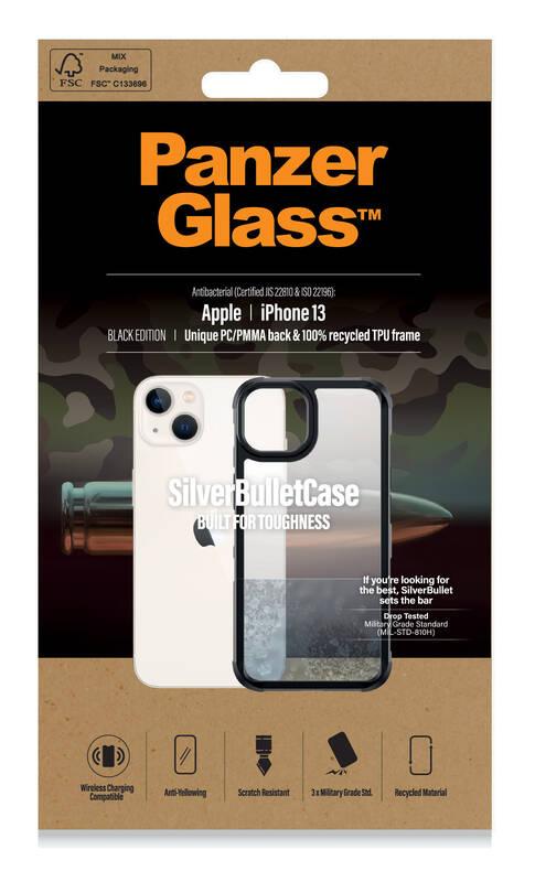 Kryt na mobil PanzerGlass SilverBulletCase na Apple iPhone 13 černý průhledný