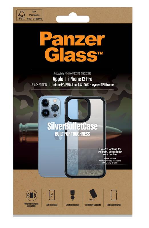 Kryt na mobil PanzerGlass SilverBulletCase na Apple iPhone 13 Pro černý průhledný