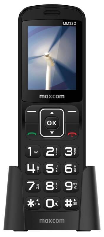 Mobilní telefon MaxCom Comfort MM32D černý, Mobilní, telefon, MaxCom, Comfort, MM32D, černý