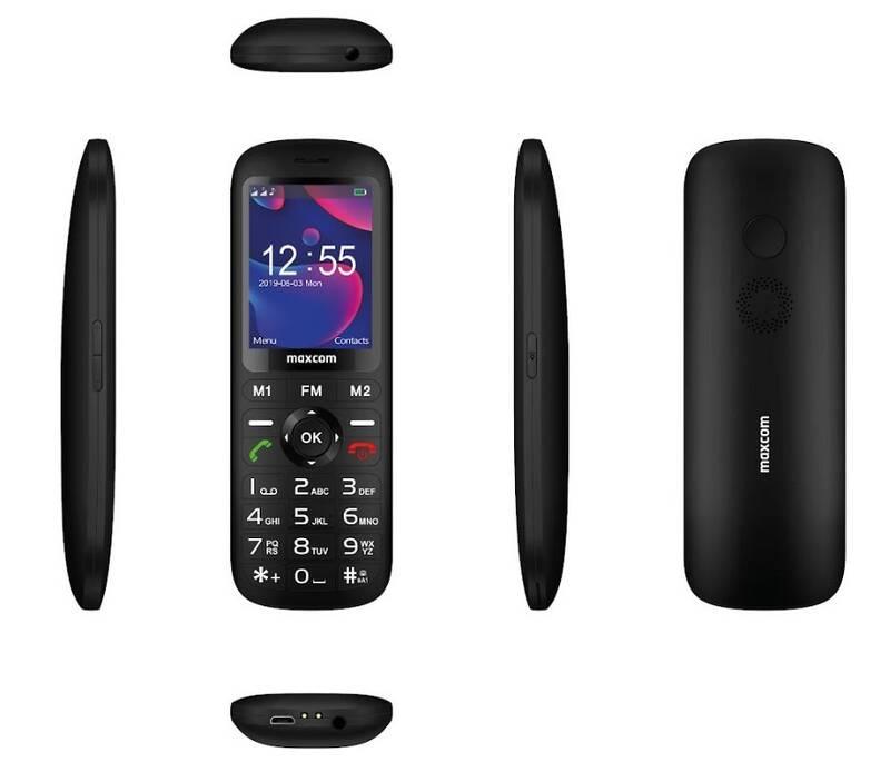 Mobilní telefon MaxCom Comfort MM740 černý, Mobilní, telefon, MaxCom, Comfort, MM740, černý