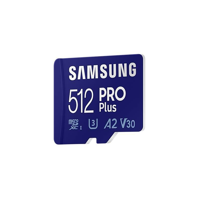 Paměťová karta Samsung Micro SDXC PRO 512GB UHS-I U3 SD adaptér