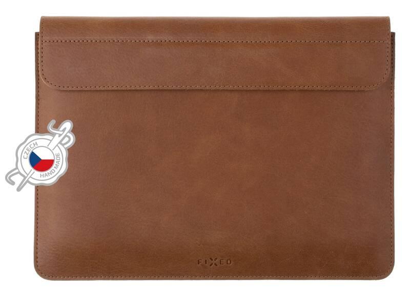 Pouzdro FIXED Oxford na Apple MacBook Pro 15" hnědé