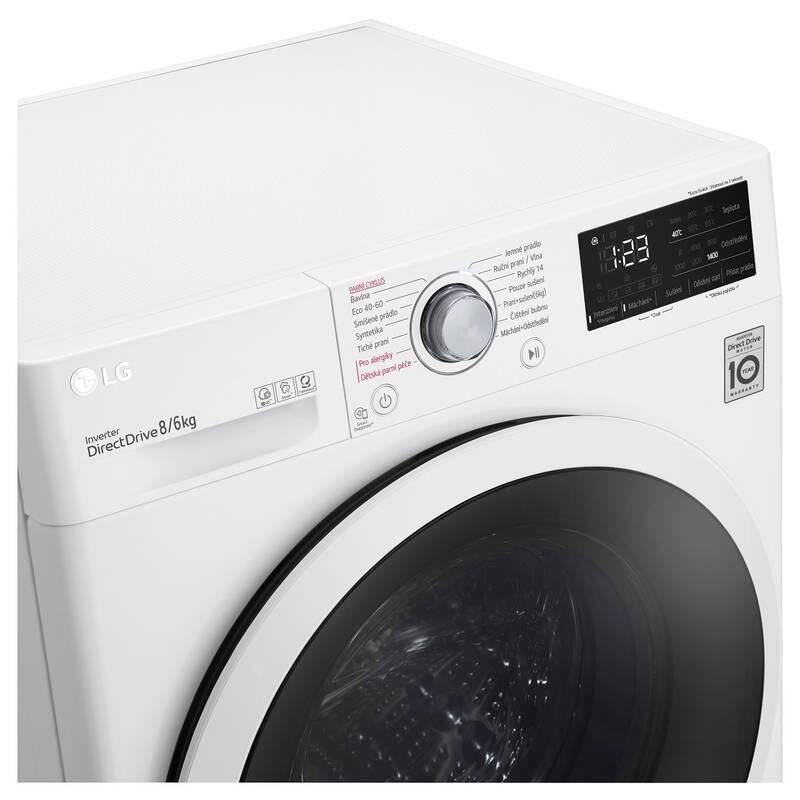 Pračka se sušičkou LG F84DV3UTNWT bílá