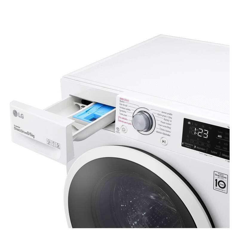 Pračka se sušičkou LG F84DV3UTNWT bílá