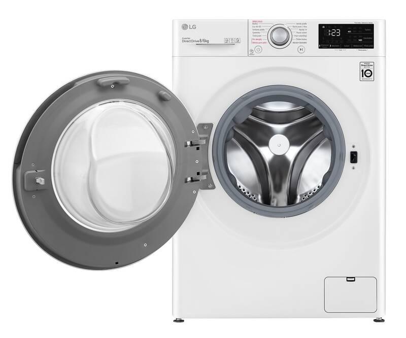 Pračka se sušičkou LG F84DV3UTNWT bílá