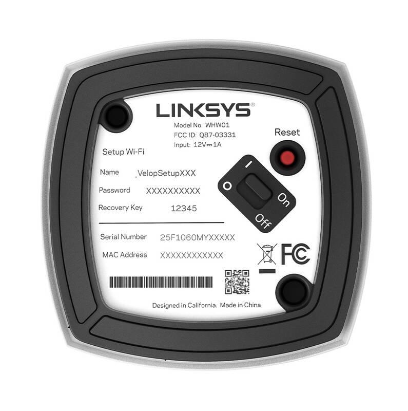 Přístupový bod Linksys Velop Mesh Wi-fi System, Dual-Band, 2-Pack bílý